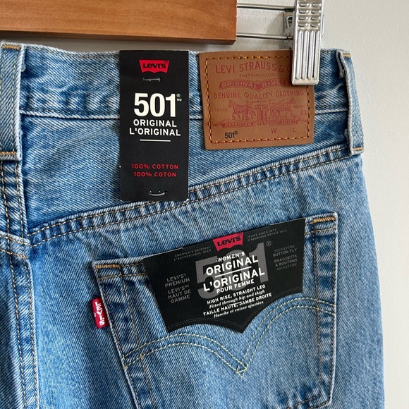 NWT Levi’s 501 Original Full Length Jean - Picture 5 of 7
